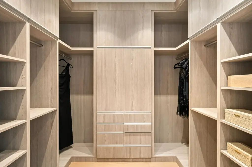 The primary closet. (Courtesy of The Oppenheim Group)