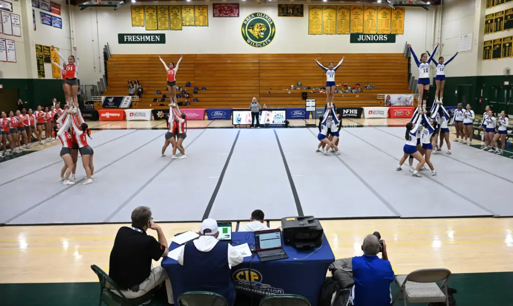 Fullerton, left, and Charter Oak competes during the Division 2...