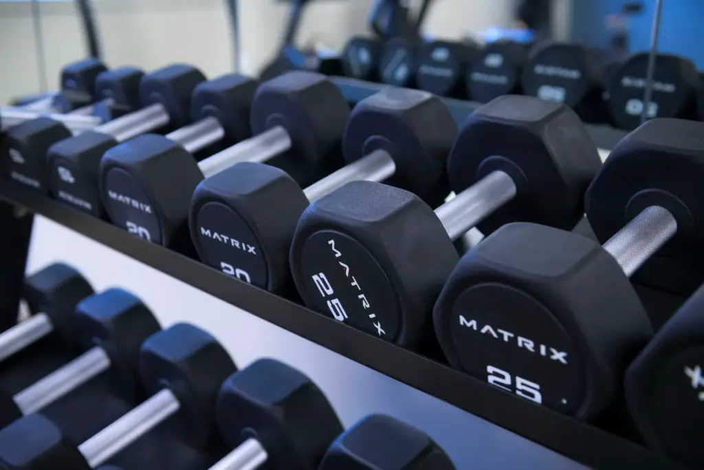Fitness center equipment is ready for residents at The Orion...
