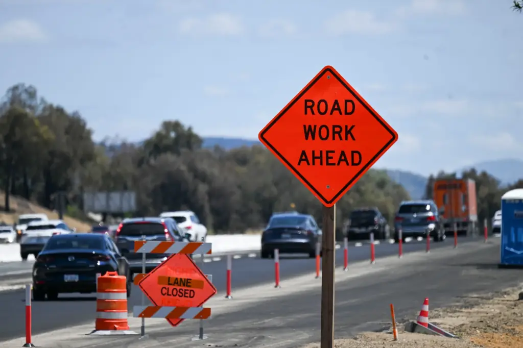 Extra lanes have been added to the on-ramps at Winchester...