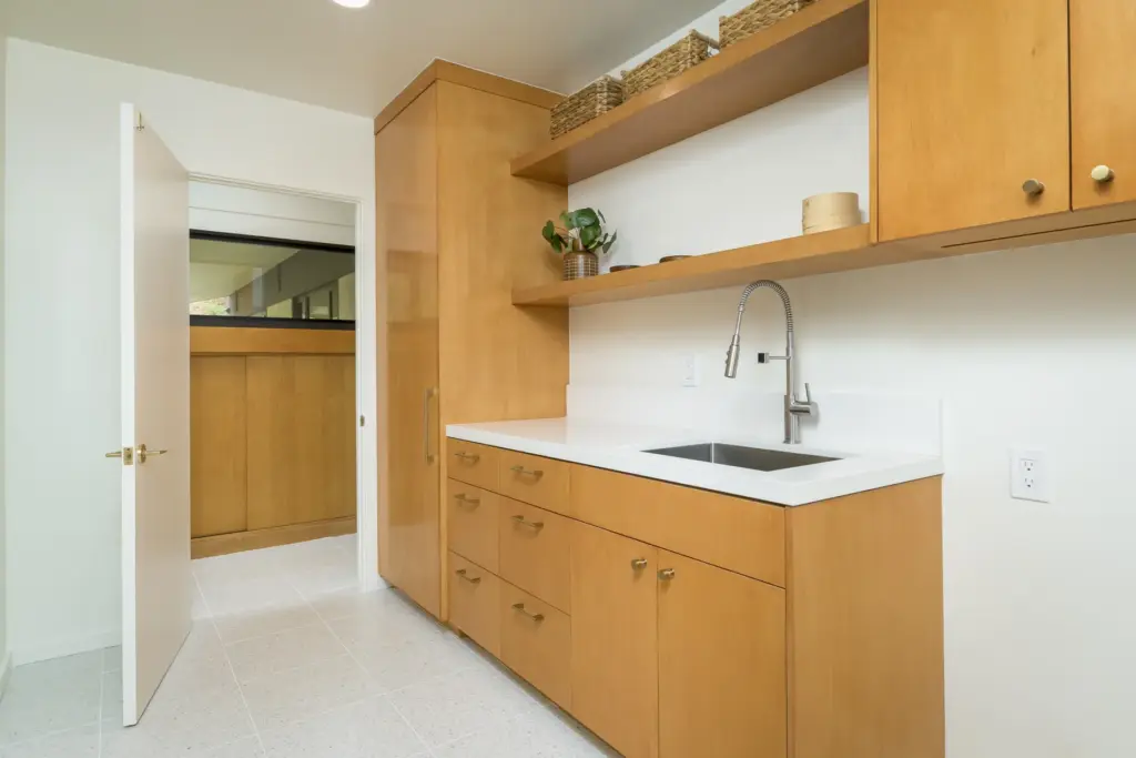 The laundry room. (Photo by Geoff Yale)