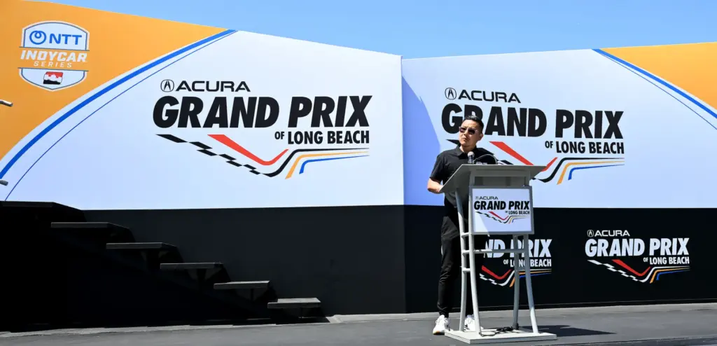 Long Beach Grand Prix President and CEO, Jim Laiw speaks...