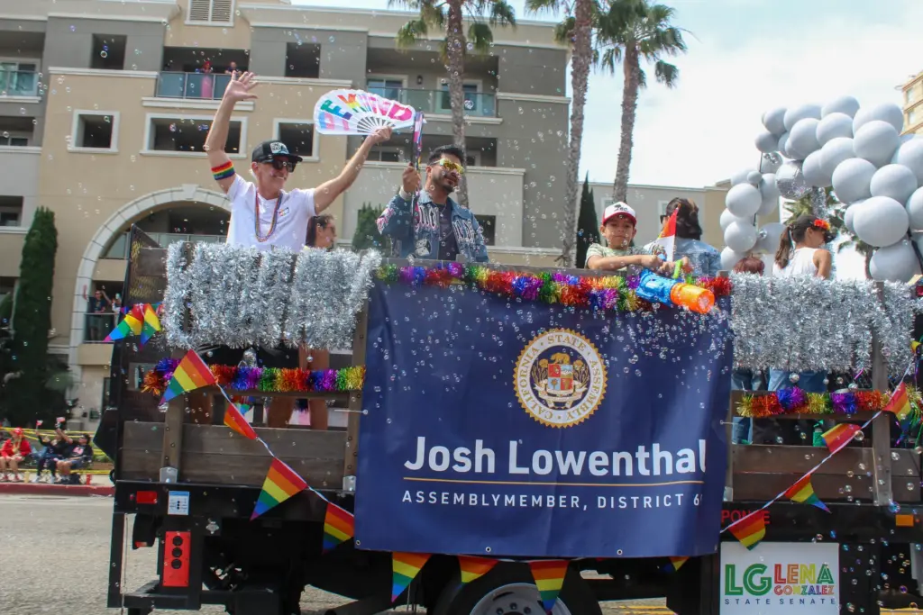 Assemblymember Josh Lowenthal at the 43rd annual Long Beach Pride...