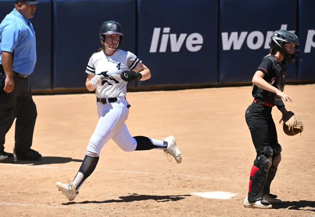 Natalie Keith (4) of Northwood High scores in the sixth...