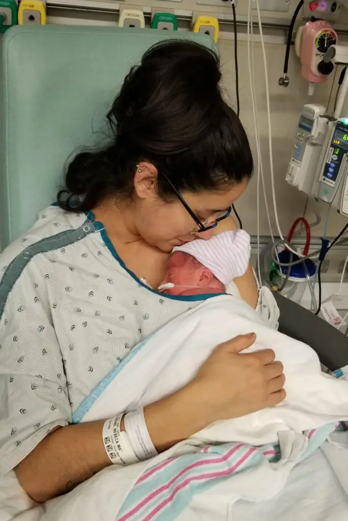 Rebeca Herrera-Moreno with her son, Nico.