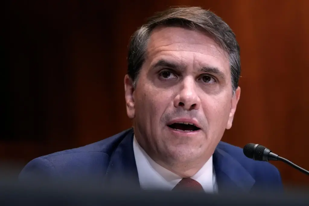 Acting Attorney General Todd Blanche testifies during a Senate Committee...