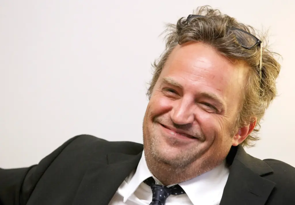 Actor Matthew Perry, spokesman for the National Association of Drug...