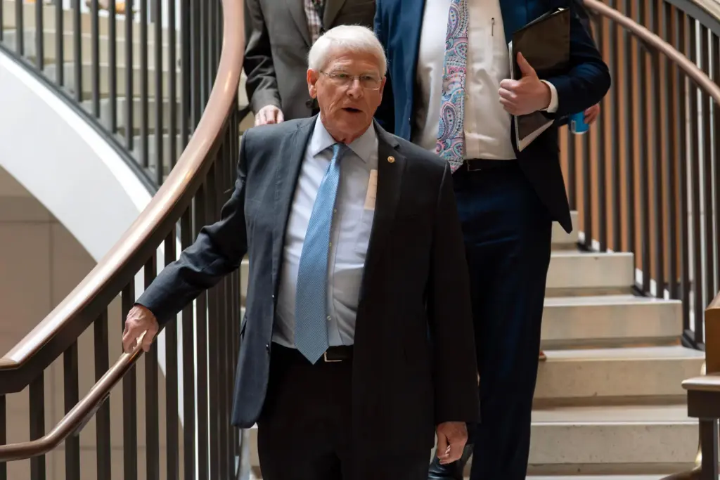 FILE – Sen. Roger Wicker, R-Miss., chairman of the Senate...