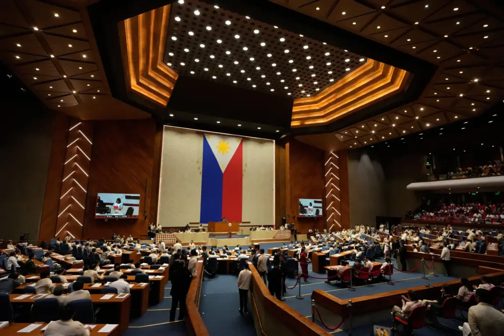 Members of the House of Representatives vote to impeach Vice...
