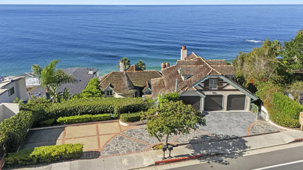 “Sea Castle,” a Tudor-style Laguna Beach compound, is currently on...