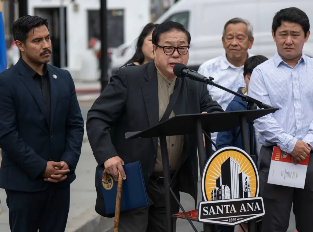 Alan Woo, chair of the Santa Ana Chinatown Apology and...