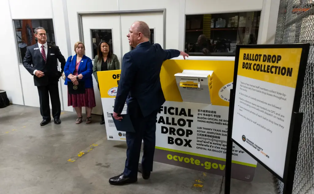 Orange County Registrar of Voters Bob Page talks about ballot...