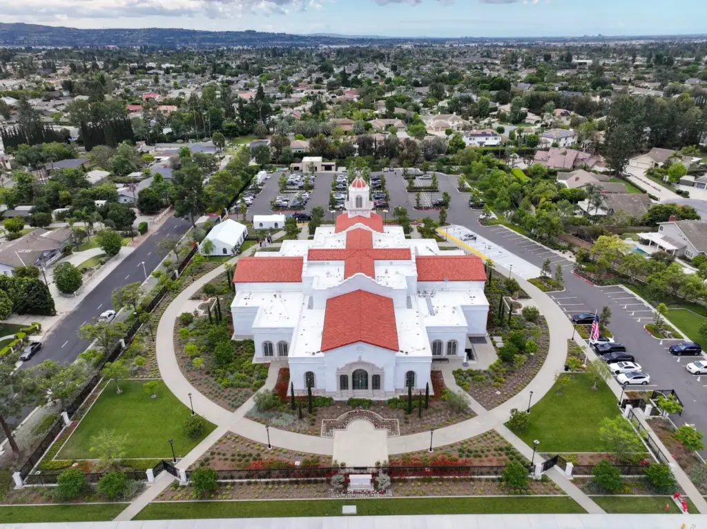 The new Yorba Linda California Temple of the Church of...