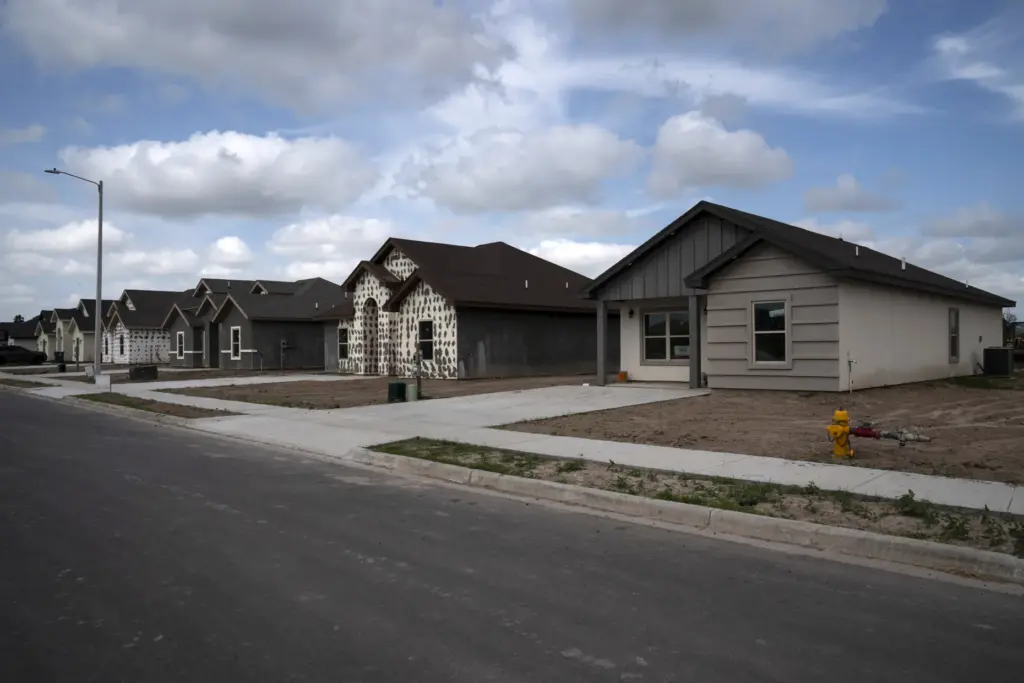 Loera is finishing construction on a subdivision in Brownsville. Photographer:...