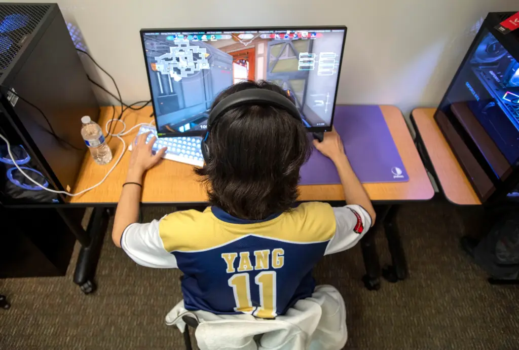Members of the St. John Bosco esports team had their...