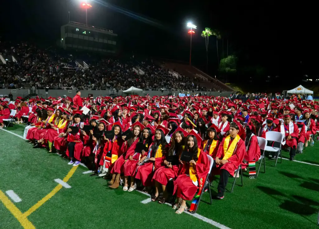 The class of 2026 during the Santa Ana High School...