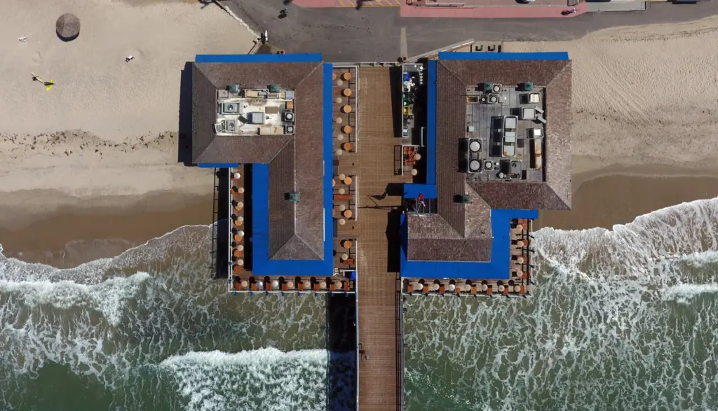 The Fishermanâs Restaurant and Bar is empty and the pier...