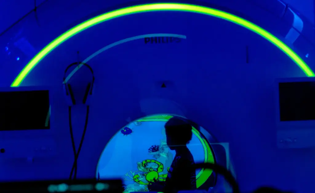 Eight-year-old Jordan Mosley recently received an “Ambient Experience” MRI scan...