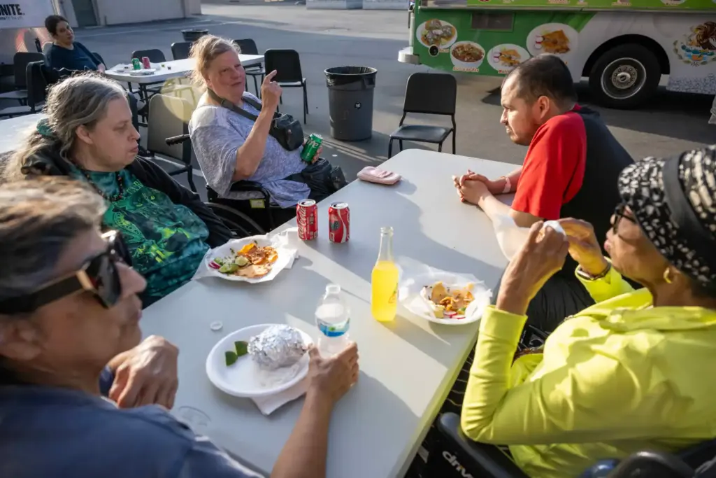 Stanton residents Denise Guerrero, Pamela Corral, Barbara Dotson, Anthony Corral...