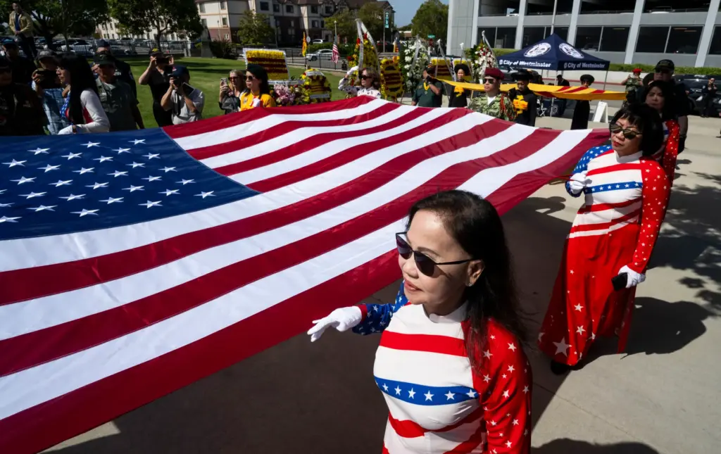 Groups participate in the presentation of colors during a Black...