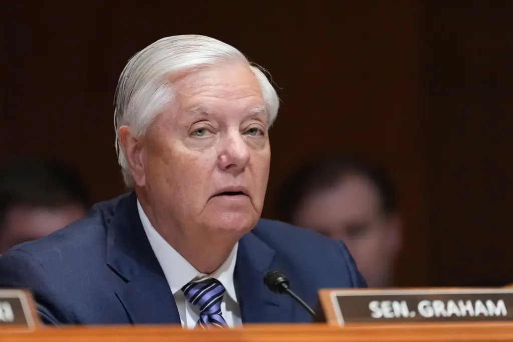 FILE – Sen. Lindsey Graham, R-S.C., questions Defense Secretary Pete...