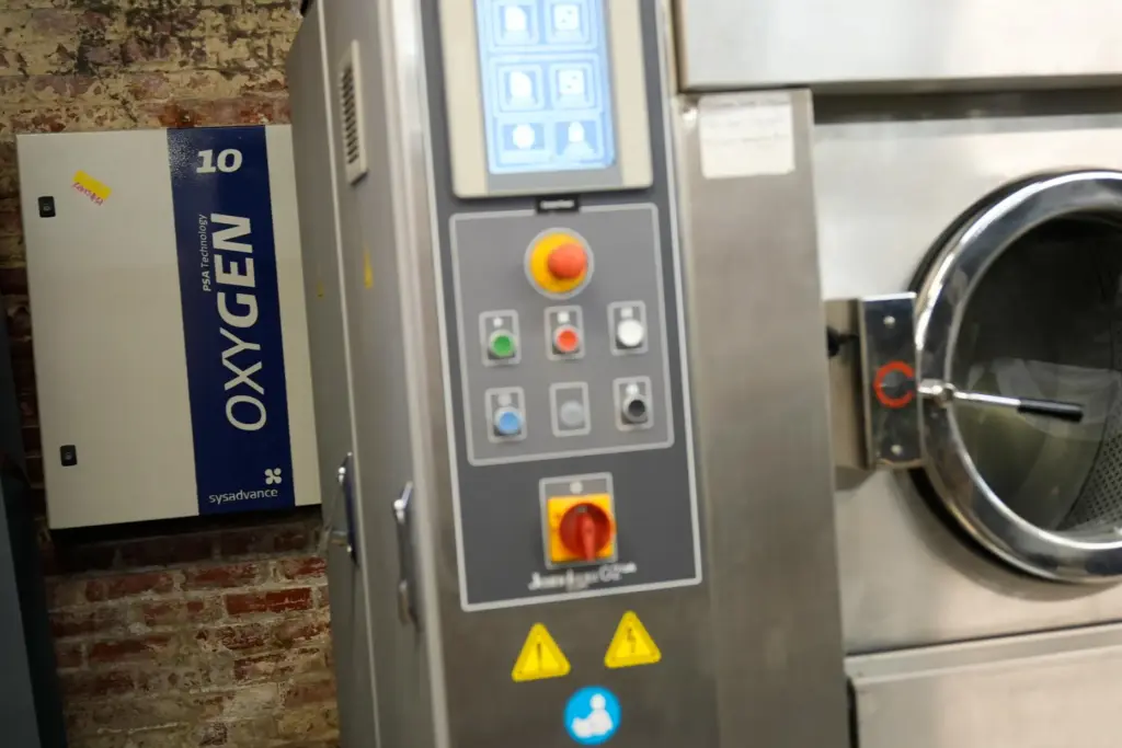 A machine that uses oxygen and ozone in place of...