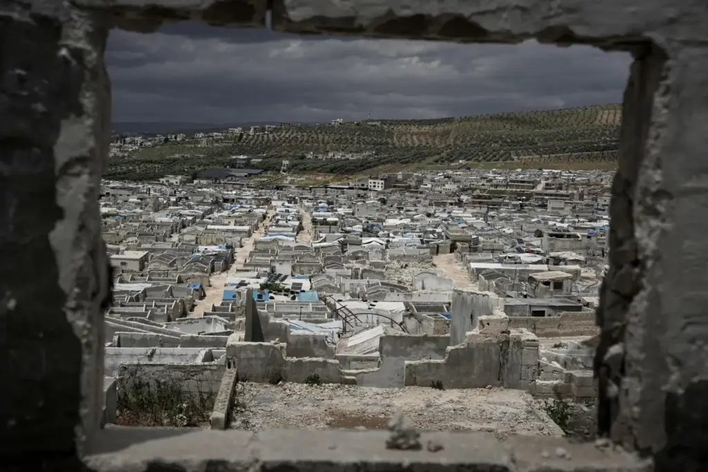 Al-Karama camp, built from scratch with light-brick structures covered with fabric.