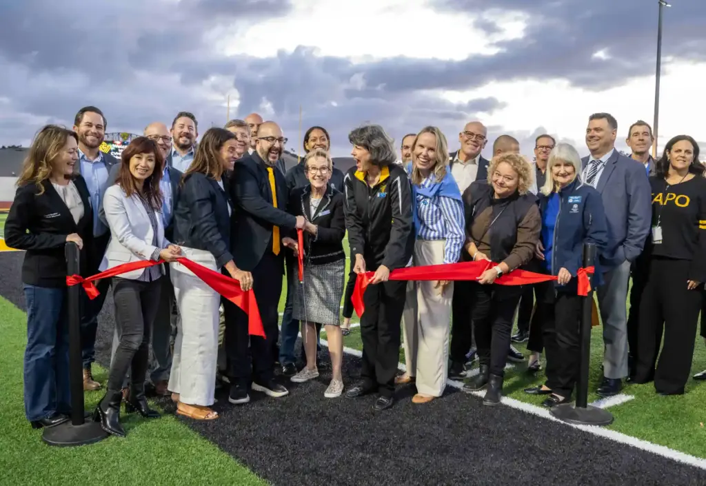 Capistrano Valley High School leaders are joined by Capistrano Unified...