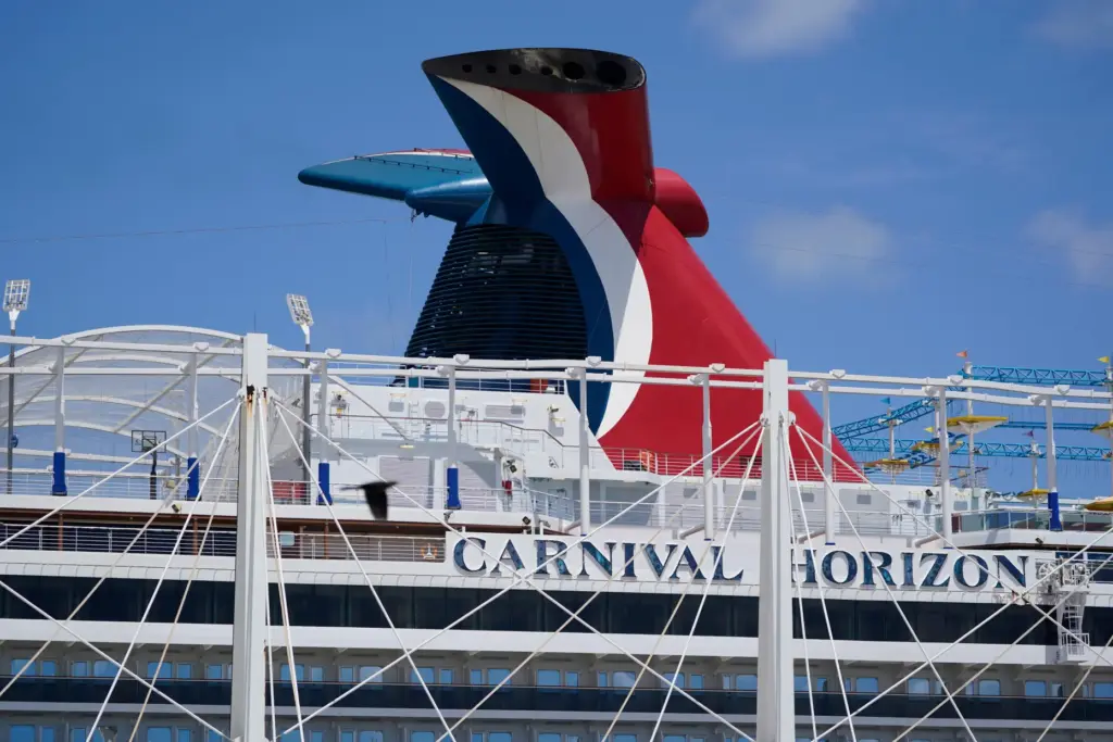 Carnival Cruise Line's Carnival Horizon cruise ship is shown docked at PortMiami.
