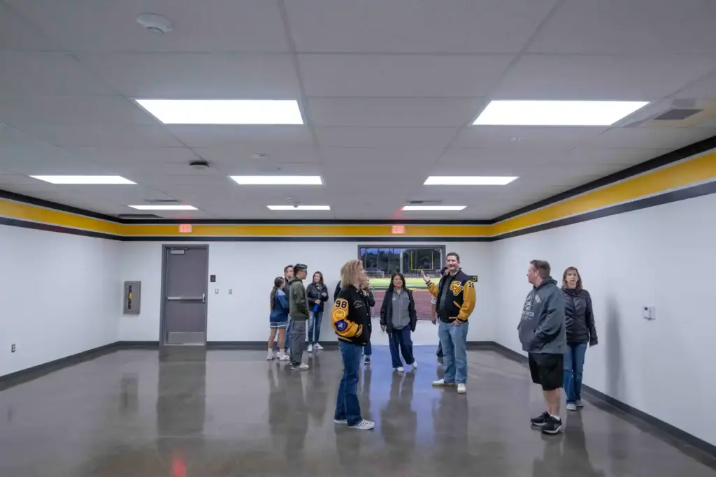 Capistrano Valley High School families tour what will become the...