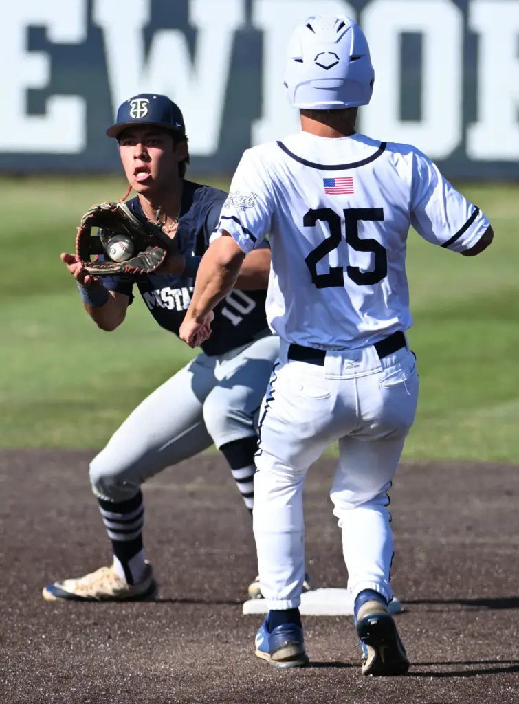 Daniel Van De Kreeke (10) of Trabuco Hills makes the...