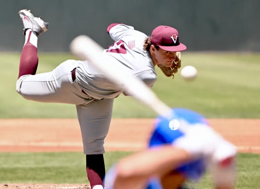 Starting pitcher Brett Renfrow #17 of the Virginia Tech Hokies...
