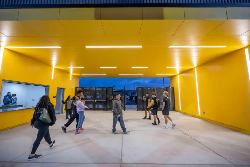 Capistrano Valley High School families check out the new grand...
