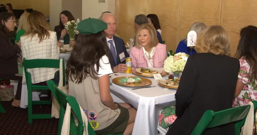 Orange County Girl Scouts attend the inaugural National Girl Scout...