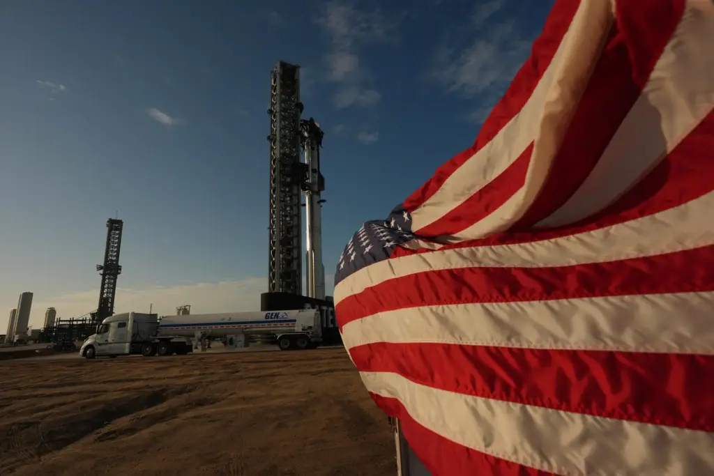 Trucks with nitrogen line up to help prepare SpaceX’s mega...