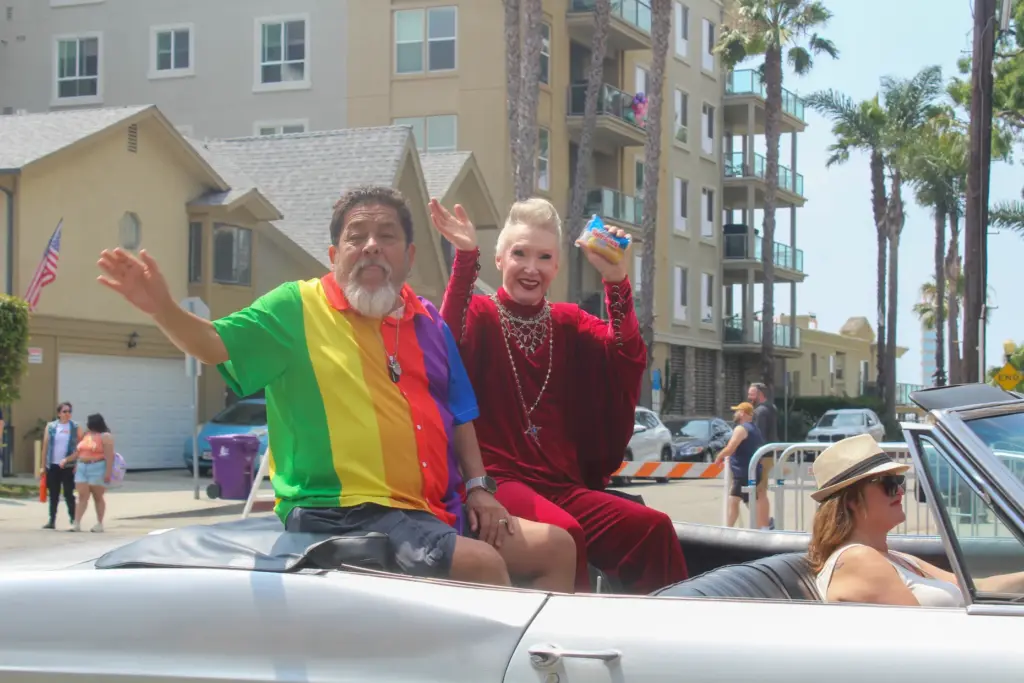 The “Marilyn Barlow Community Grand Marshal” Scott Kaske (right), known...