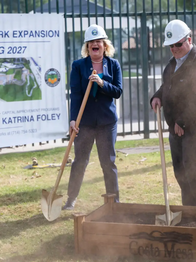 Orange County Supervisor Katrina Foley is all smiles after a...
