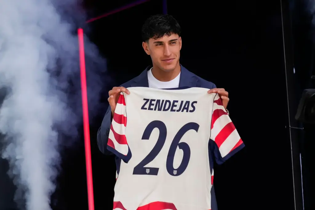 Forward Alex Zendejas of the United States men's national soccer team.