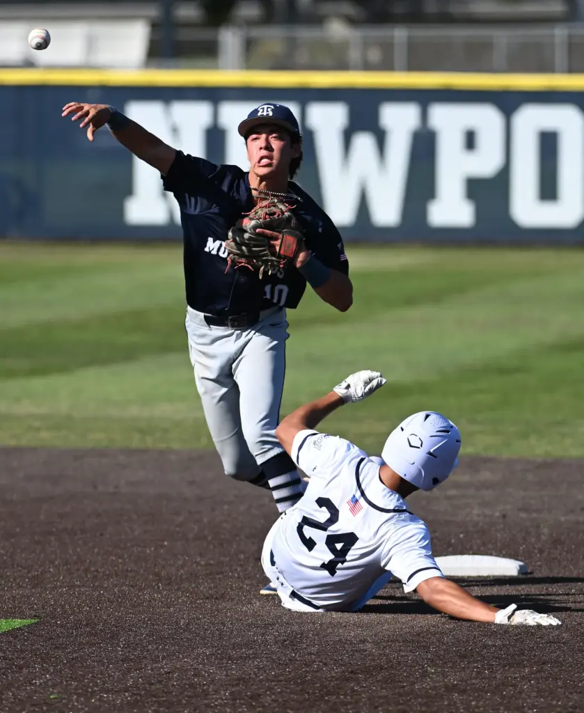 Daniel Van De Kreeke (10) of Trabuco Hills makes the...