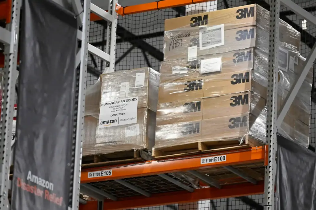 Emergency supplies are seen Wednesday, May 20, 2026, ready for...
