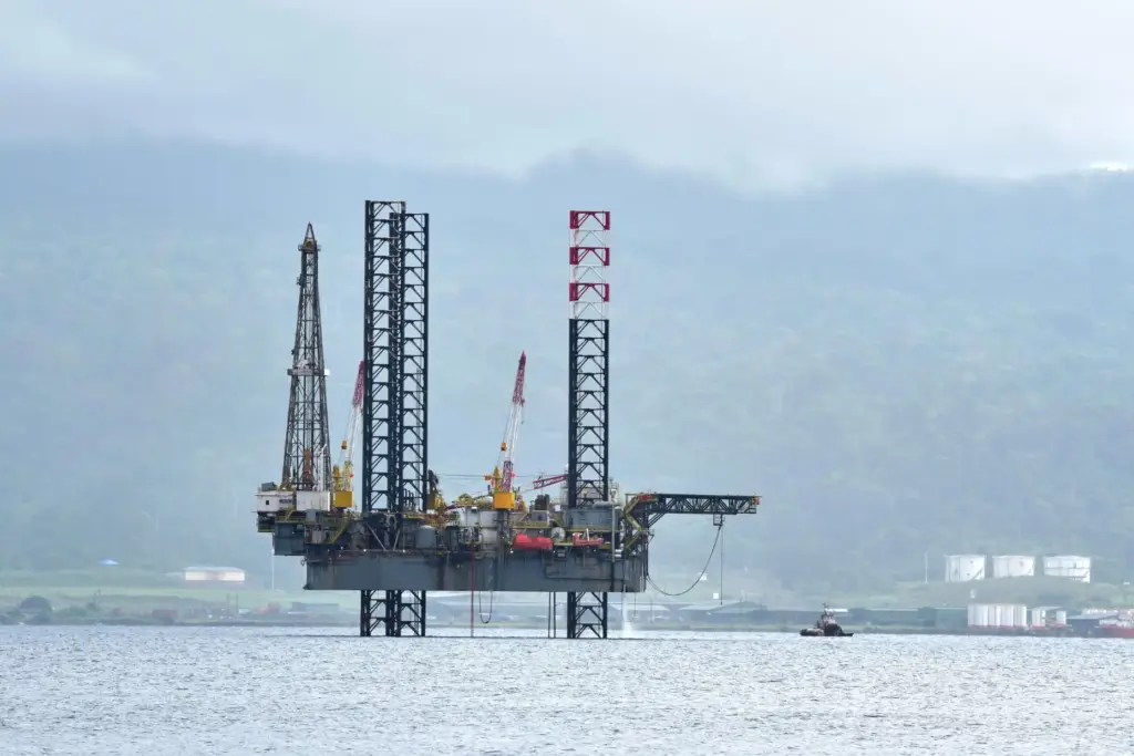 A drilling rig in Luba, Equatorial Guinea.