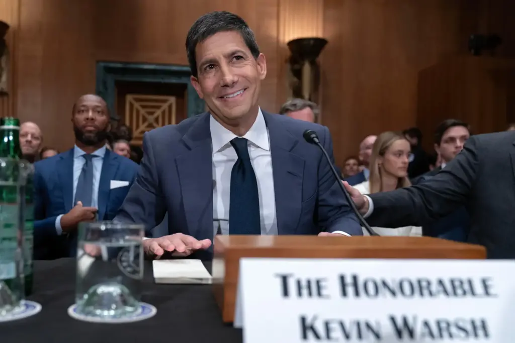 Kevin Warsh testifies during his nomination hearing to be Fed chairman.