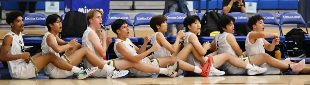 Sunny Hills Lancers bench rows the boat in the fourth...
