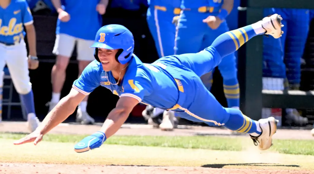 Phoenix Call #4 of the UCLA Bruins scores on a...