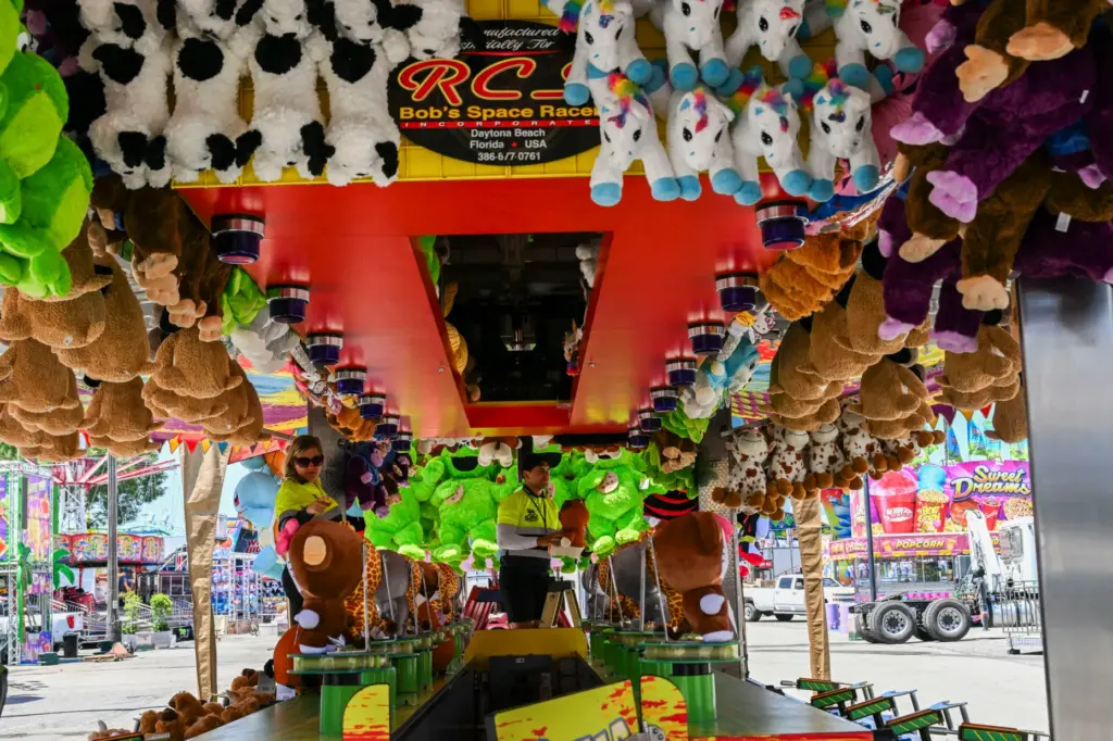 LA County Fair employees prepare on Wednesday, May 6, 2026...