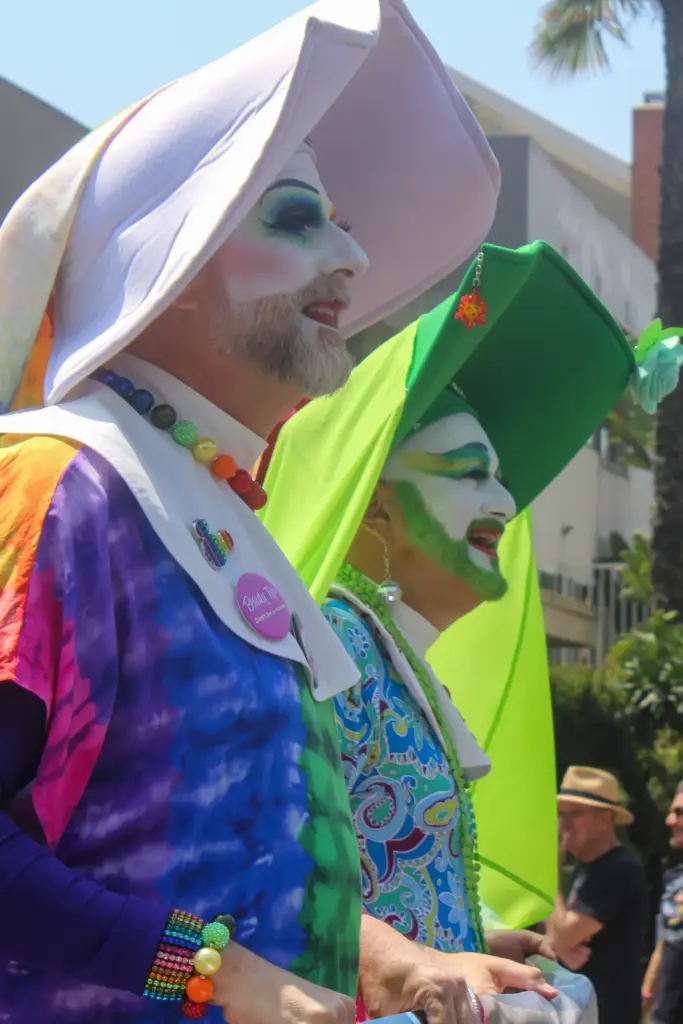 Members of the Sisters of Perpetual Indulgence participated in the...