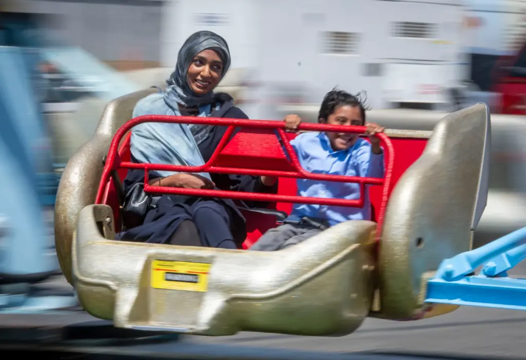 Riders on one of the rides have mixed reactions to...