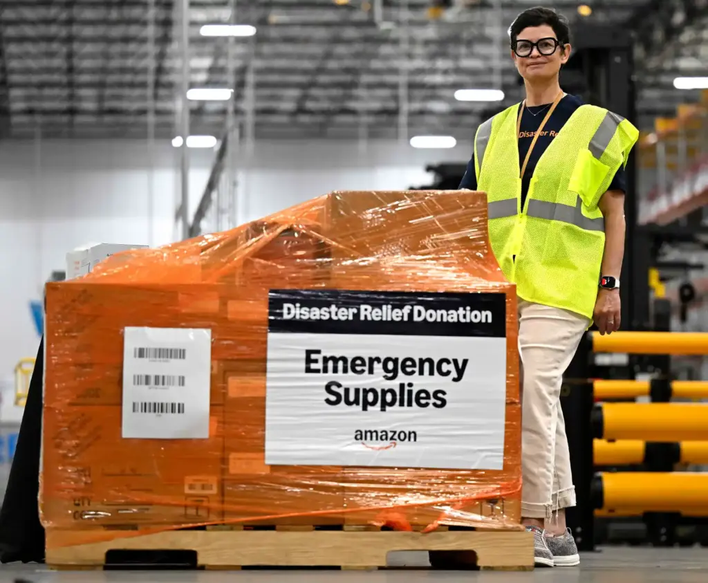 Amazon disaster relief founder Bettina Stix is seen Wednesday, May...