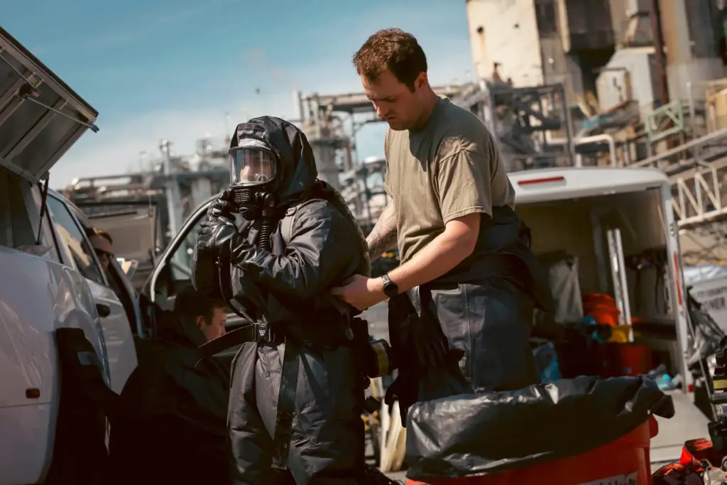 Soldiers and airmen from the Washington National Guard's 10th Homeland Response Force.