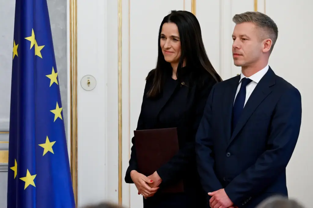 Prime Minister Peter Magya and and Foreign Minister Anita Orban.